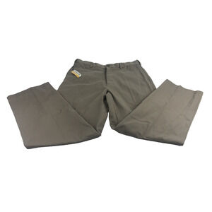 Savane Men's Chino Pants 34 x 30 Flat Front Straight Fit Khaki Dress Pants NEW